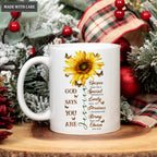 Sunflower Butterfly God Says You Are Personalized Mug