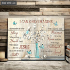 Butterfly Cotton Flower Surrounded By The Glory Wall Art