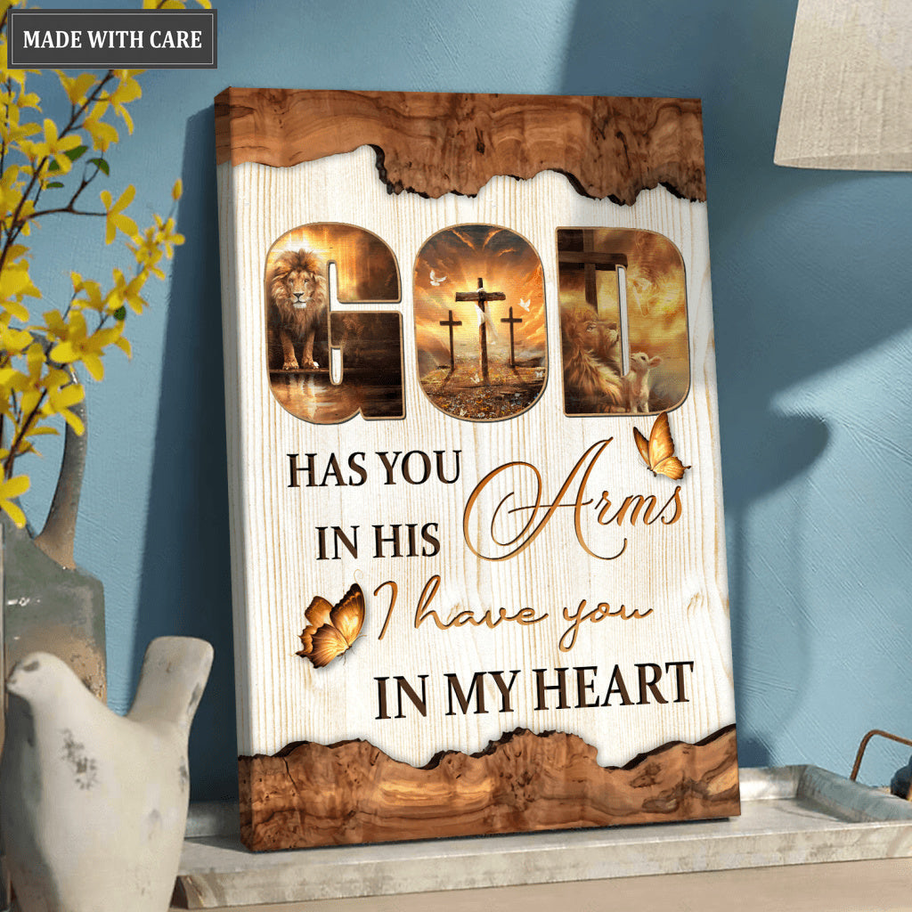 God Has You In His Arms Wall Art