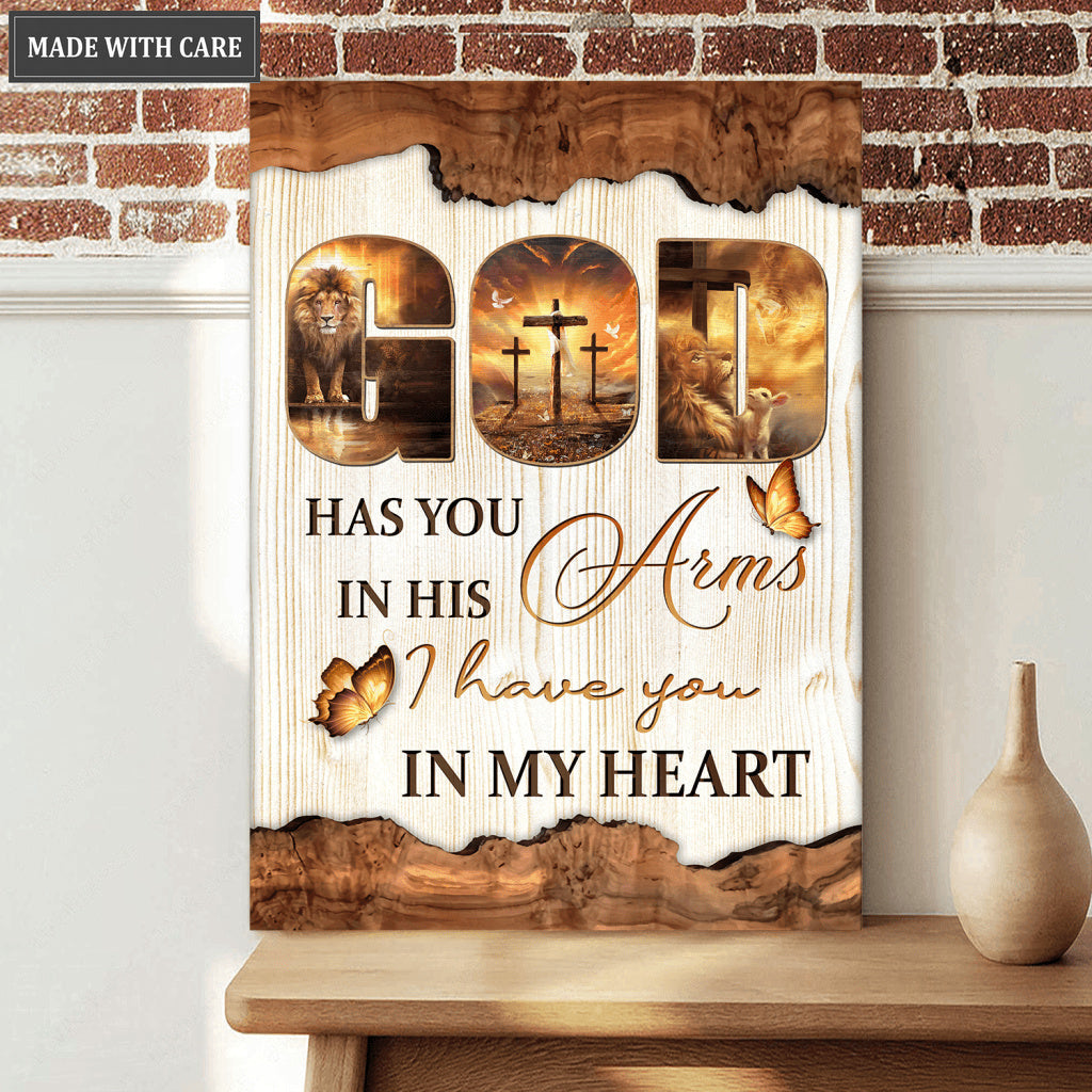 God Has You In His Arms Wall Art