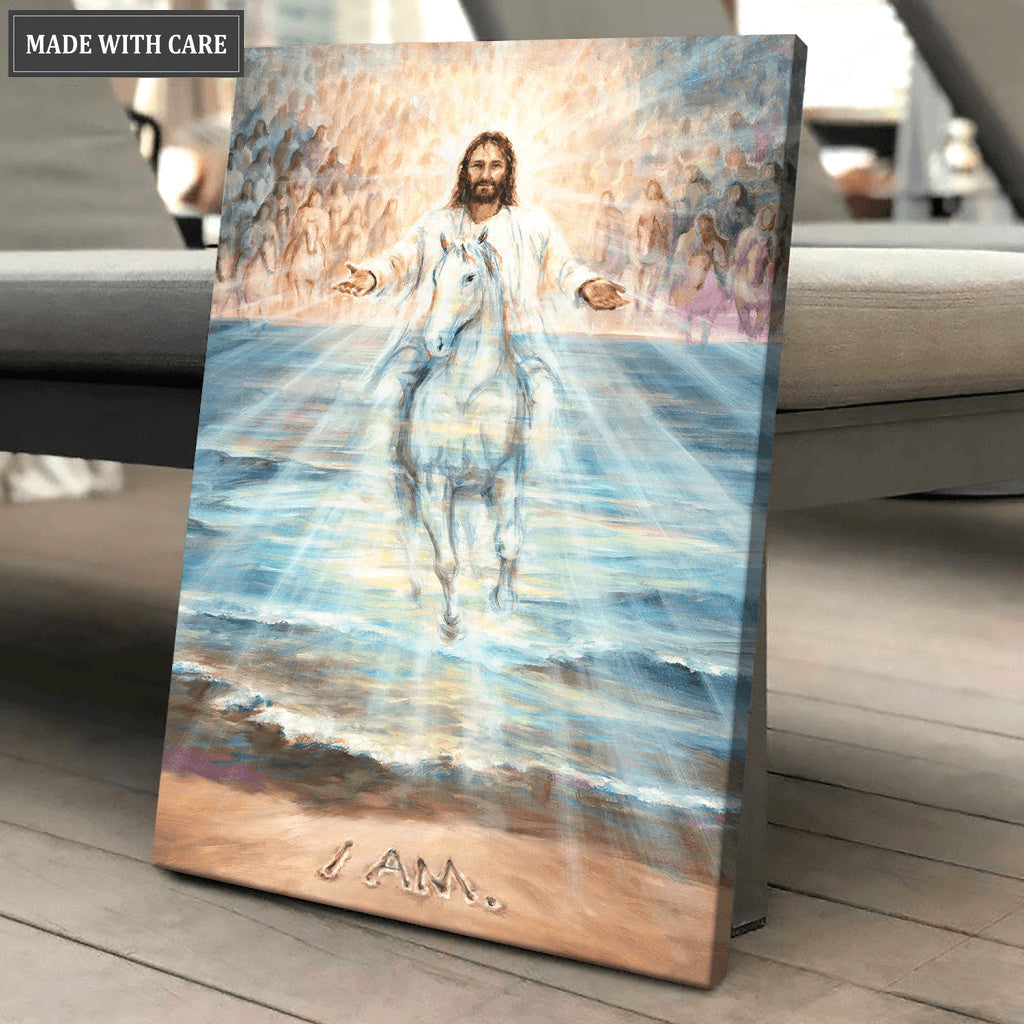 Jesus Christ Returning On A White Horse Wall Art