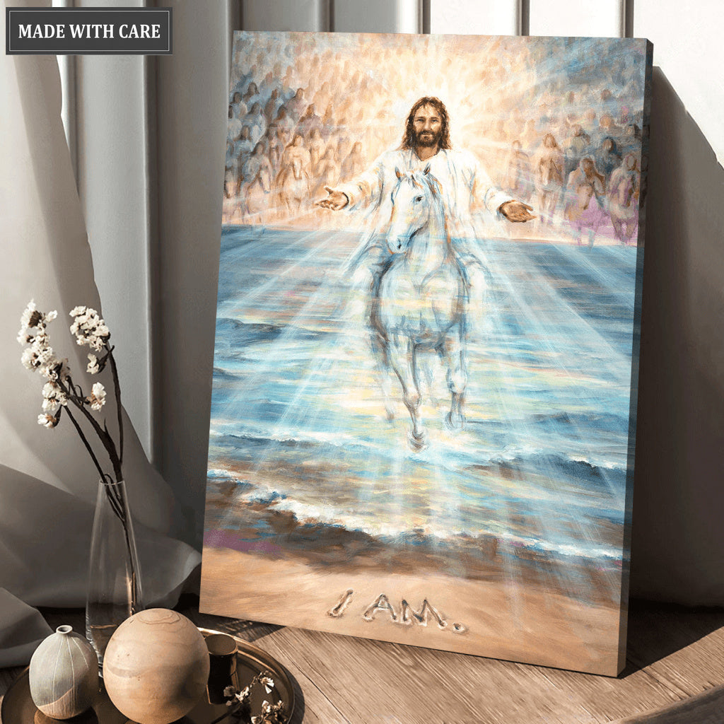 Jesus Christ Returning On A White Horse Wall Art