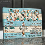 Jesus Is My God Seashell Wall Art