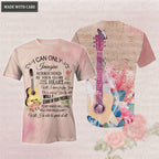 Floral Guitar Surrounded By The Glory Hoodie