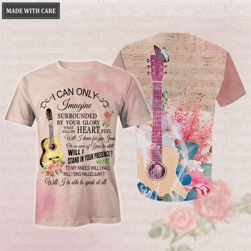 Floral Guitar Surrounded By The Glory Hoodie