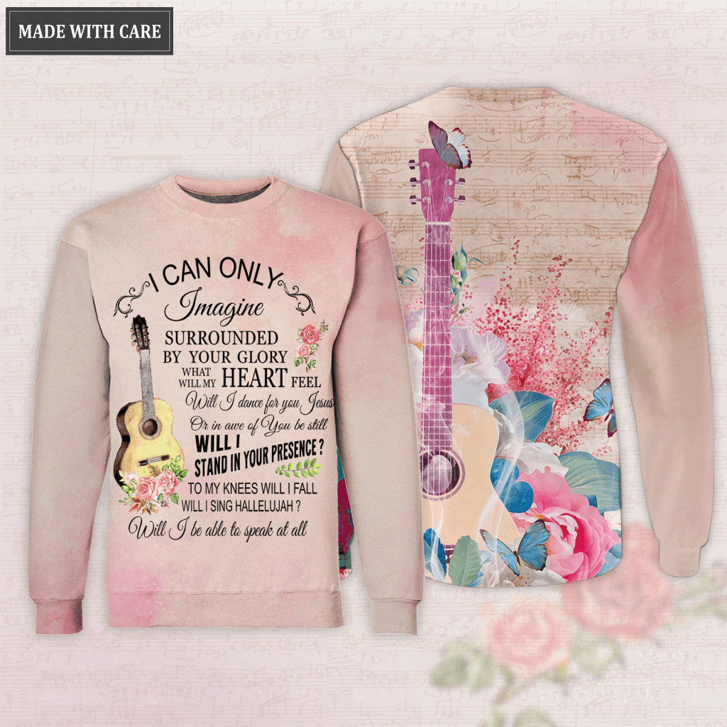 Floral Guitar Surrounded By The Glory Hoodie