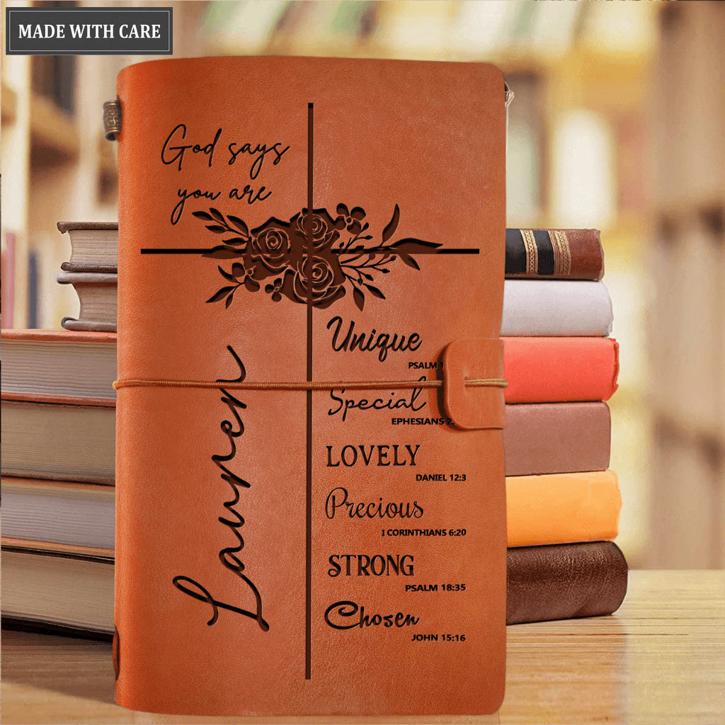 God Says You Are Personalized Vintage Journal