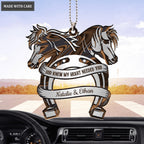 Horse Monogram God Knew Personalized Couple Ornament