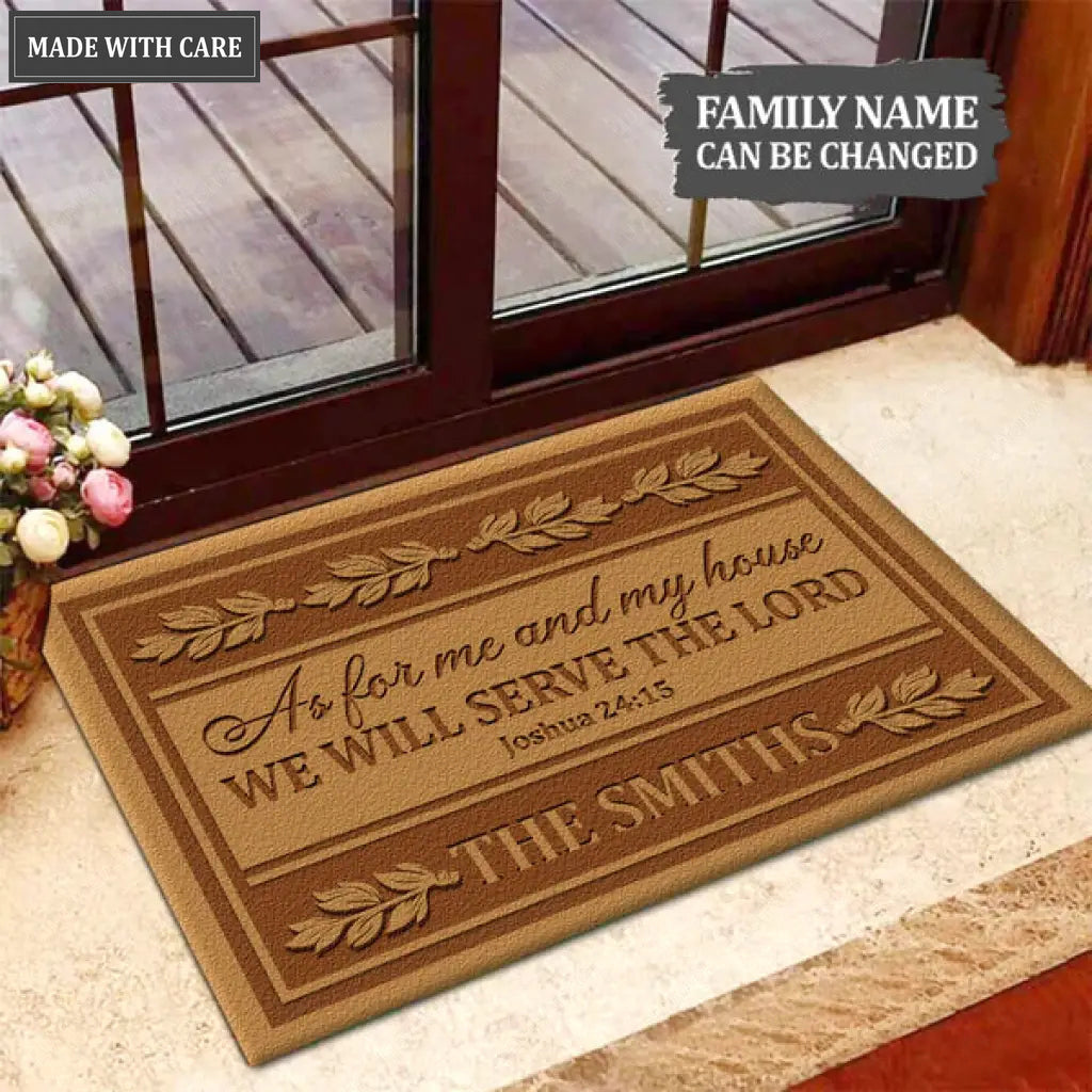 Elegant Brown Collection Of Personalized Doormat