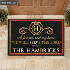 Personalized Welcome Doormat As For Me And My House