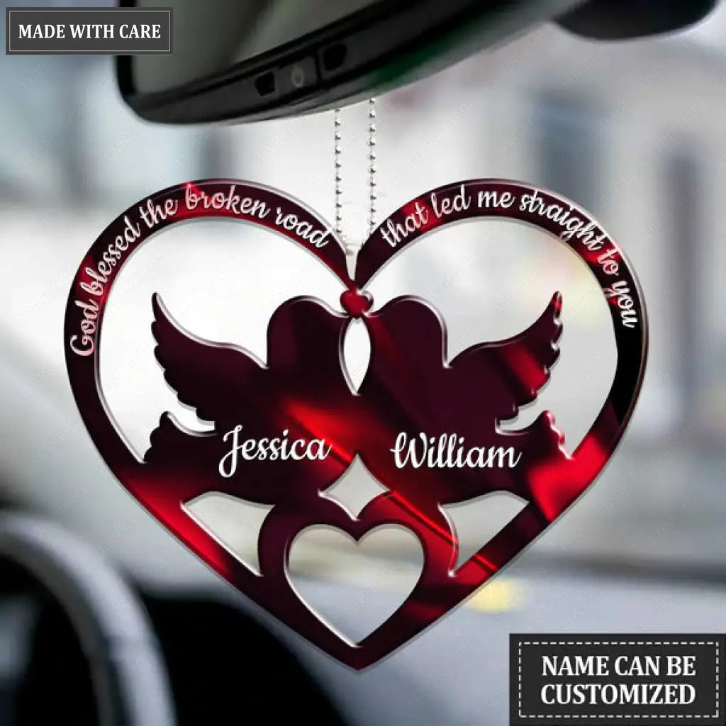 Wedding Anniversary Personalized Couple Ornament