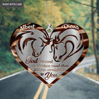 Luvingrace M20 Horse Couple God Blessed Personalized Ornament