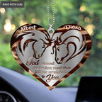 Luvingrace M20 Horse Couple God Blessed Personalized Ornament