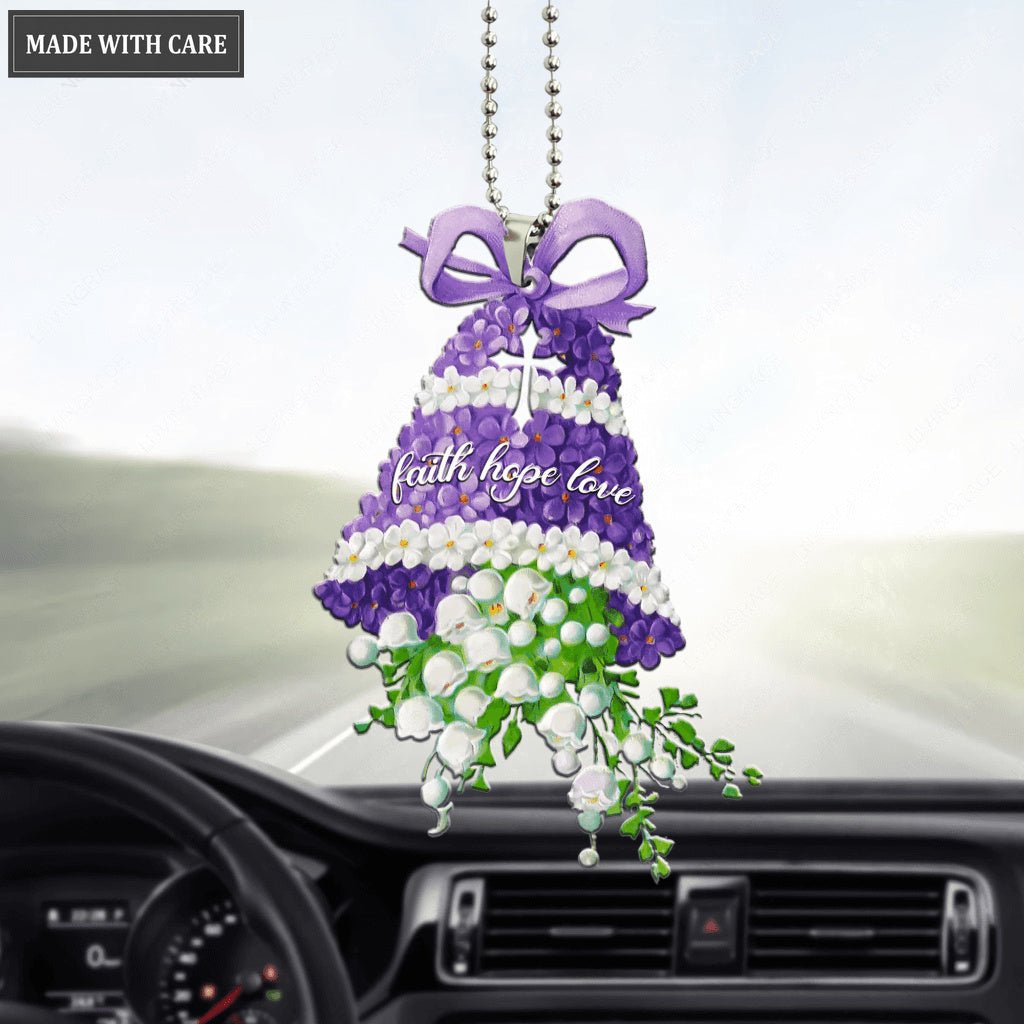 Faith Hope Love Bell Ornament