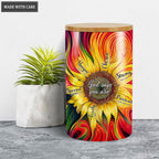Sunflower God Says Ceramic Jar