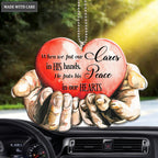 Heart In Hands Peace And Cares Ornament