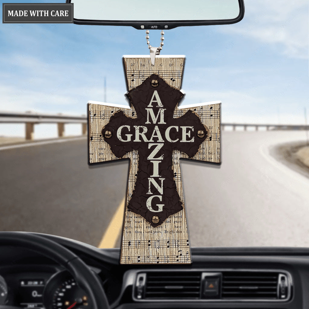 Song Lyrics Cross Ornament