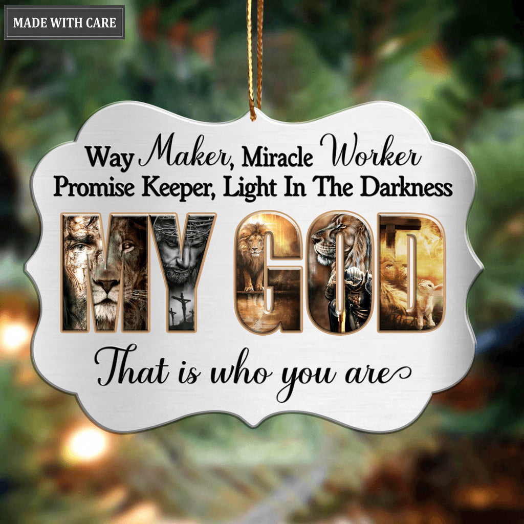 Way Maker Aluminum Ornament
