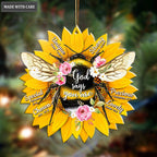 Floral Bee God Says You Are Ornament