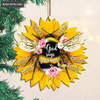Floral Bee God Says You Are Ornament