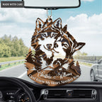 Loving Wolves God Knew My Heart Personalized Ornament