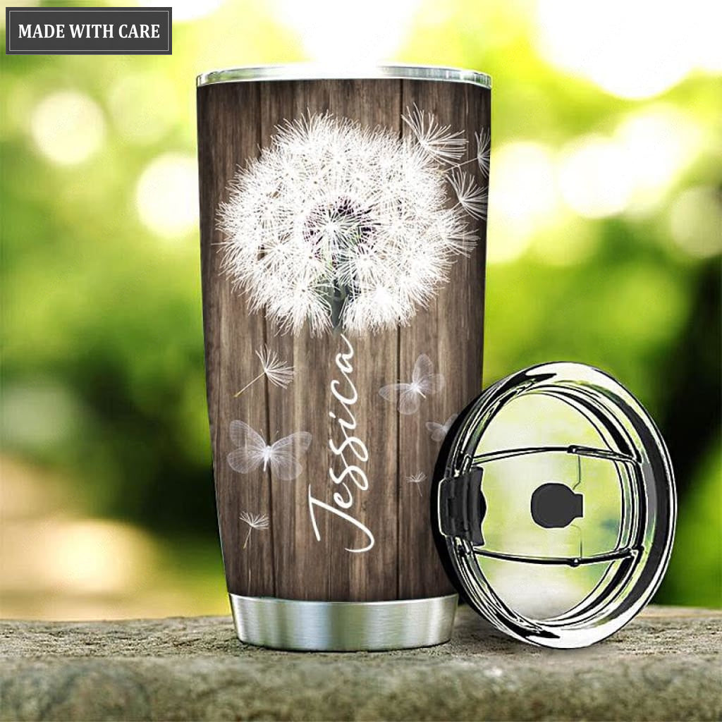 White Dandelion Surrounded By Glory Customized Tumbler