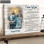 Personalized You And Me Never Leave Each Other Wall Art
