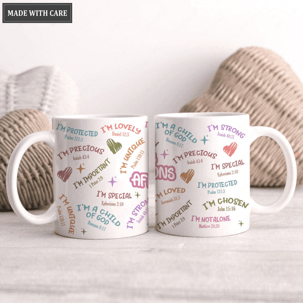 Affirmations Mug, Daily Affirmation I am - Personalized Custom Mug