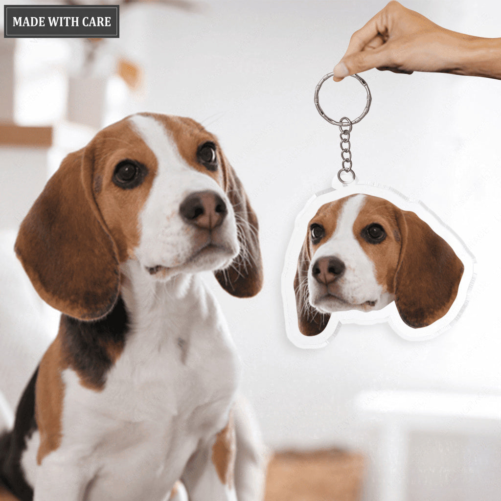 Custom Your Favorite Face Keychain, Custom Pet Gift, Memorial Gift - Personalized Keychain