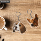 Custom Your Favorite Face Keychain, Custom Pet Gift, Memorial Gift - Personalized Keychain