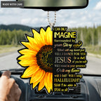 Half Sunflower Surrounded By Glory Ornament