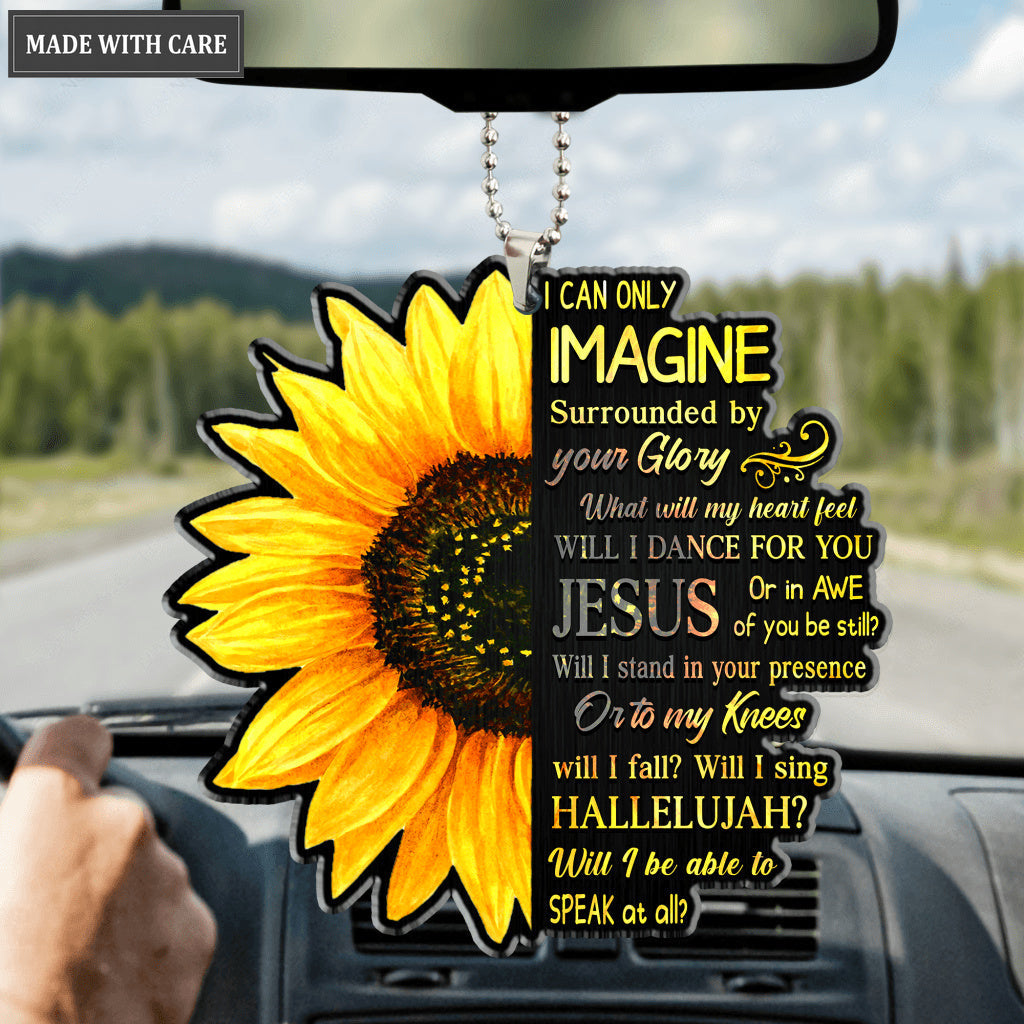 Half Sunflower Surrounded By Glory Ornament