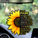 Half Sunflower Surrounded By Glory Ornament