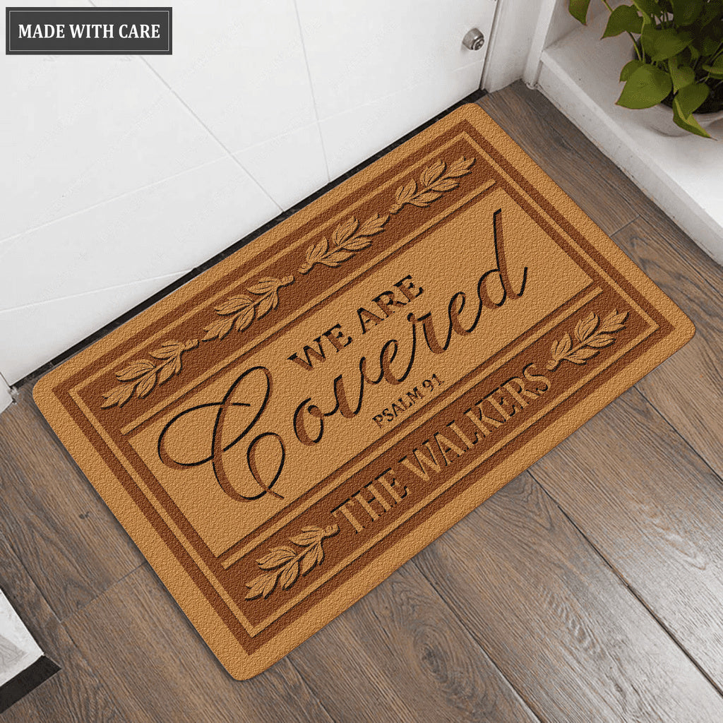 Personalized We Are Covered Doormat