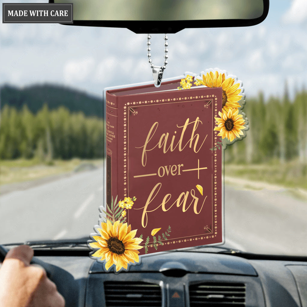 Bible Book Faith Over Fear Ornament