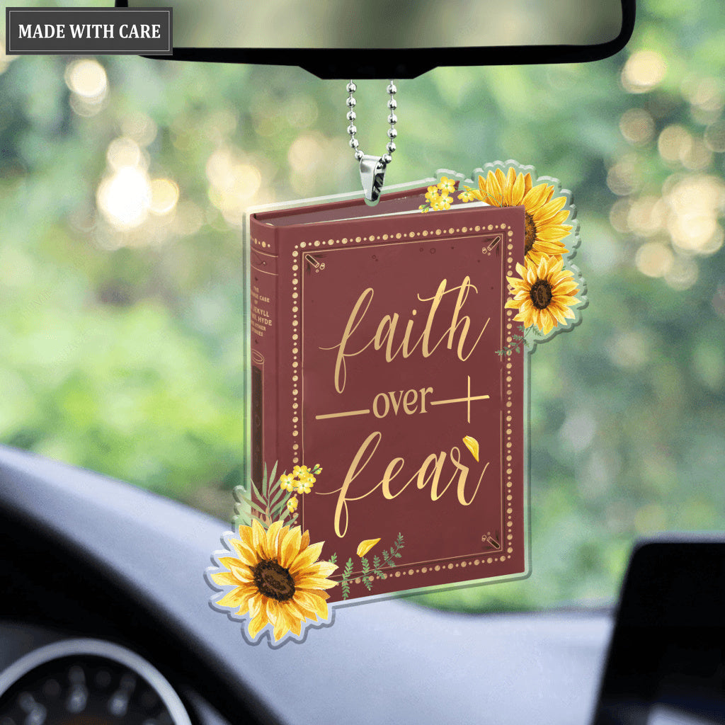 Bible Book Faith Over Fear Ornament