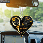 God Has You Sunflower Heart Ornament