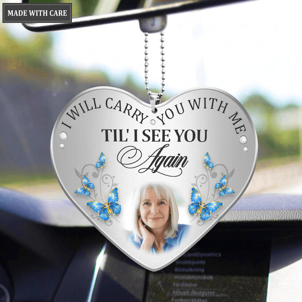 Personalized I Carry You With Me Ornament