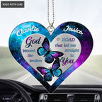 Luvingrace M31 Butterfly Couple God Blessed Personalized Ornament