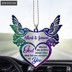 Printfamily M35 Hummingbird Couple God Blessed Personalized Ornament