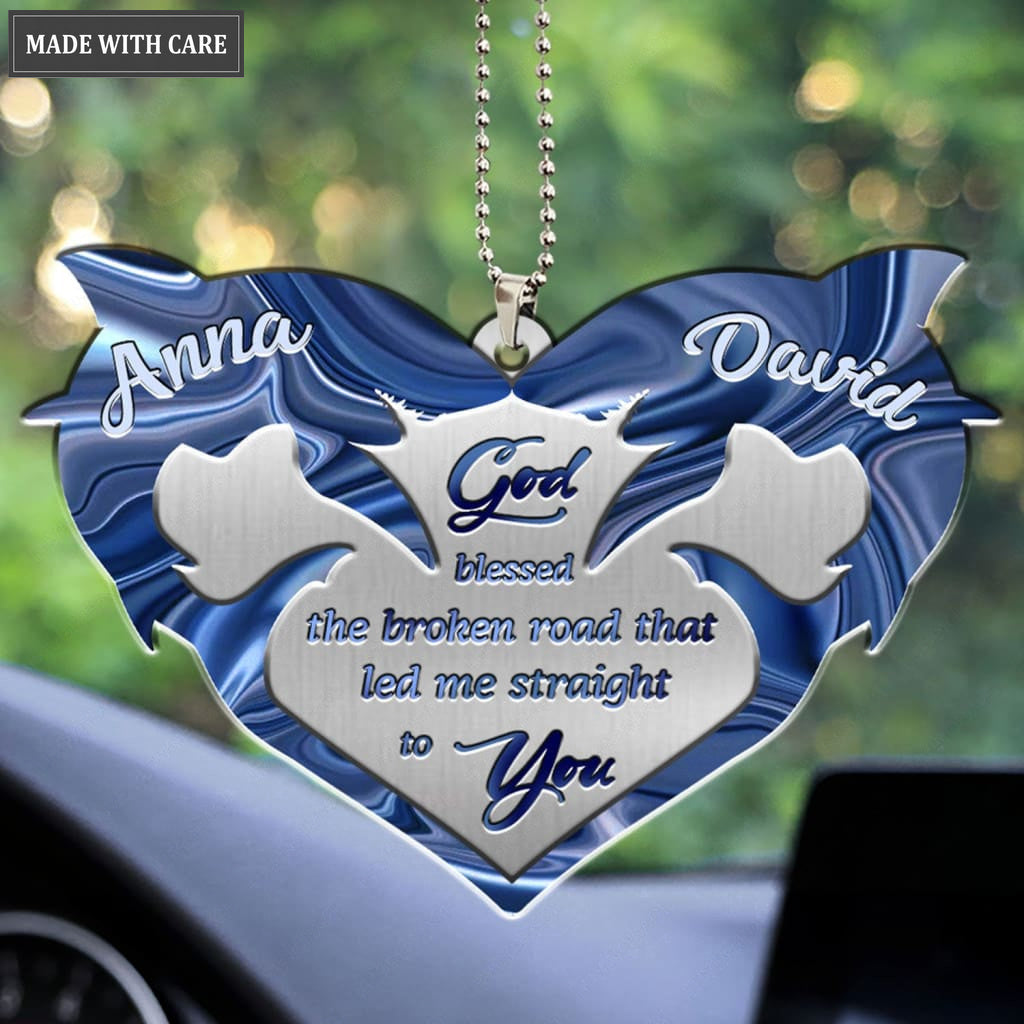 Luvingrace M36 Shark Couple God Blessed Personalized Ornament