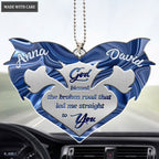 Printfamily M36 Shark Couple God Blessed Personalized Ornament