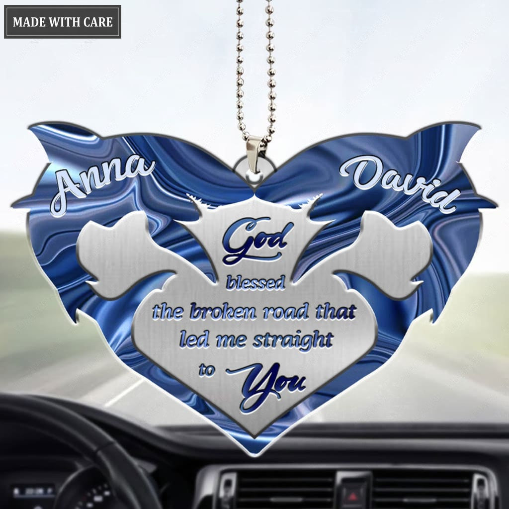 Luvingrace M36 Shark Couple God Blessed Personalized Ornament