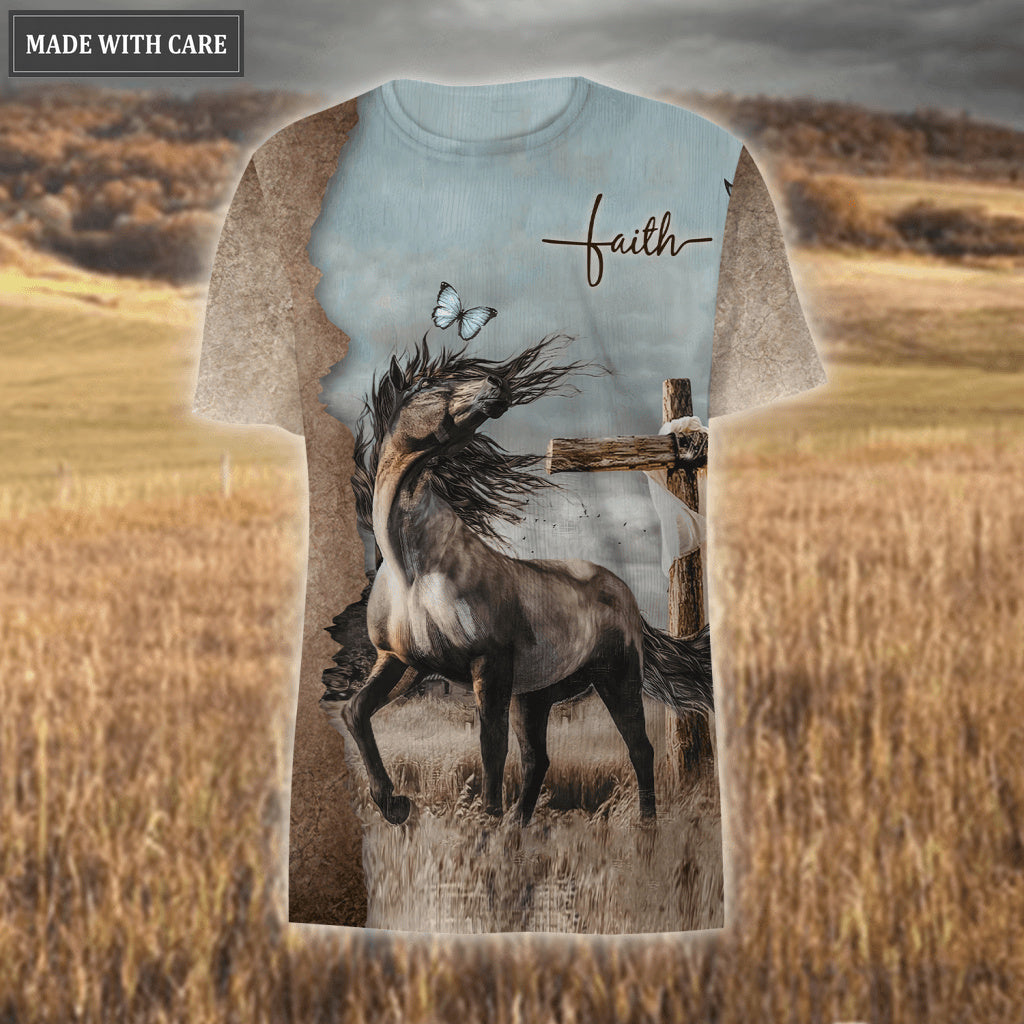 Faith Horse Cross Faith Over Fear Hoodie