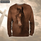Horse Love Jesus Let Your Faith Be Bigger Than Your Fear Hoodie
