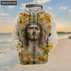 Jesus Christ Sunflower Trust In God Hoodie