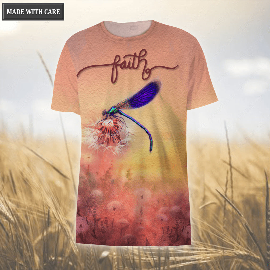 Sunset Dandelion Dragonfly Jesus Cross Way Maker Miracle Worker Hoodie