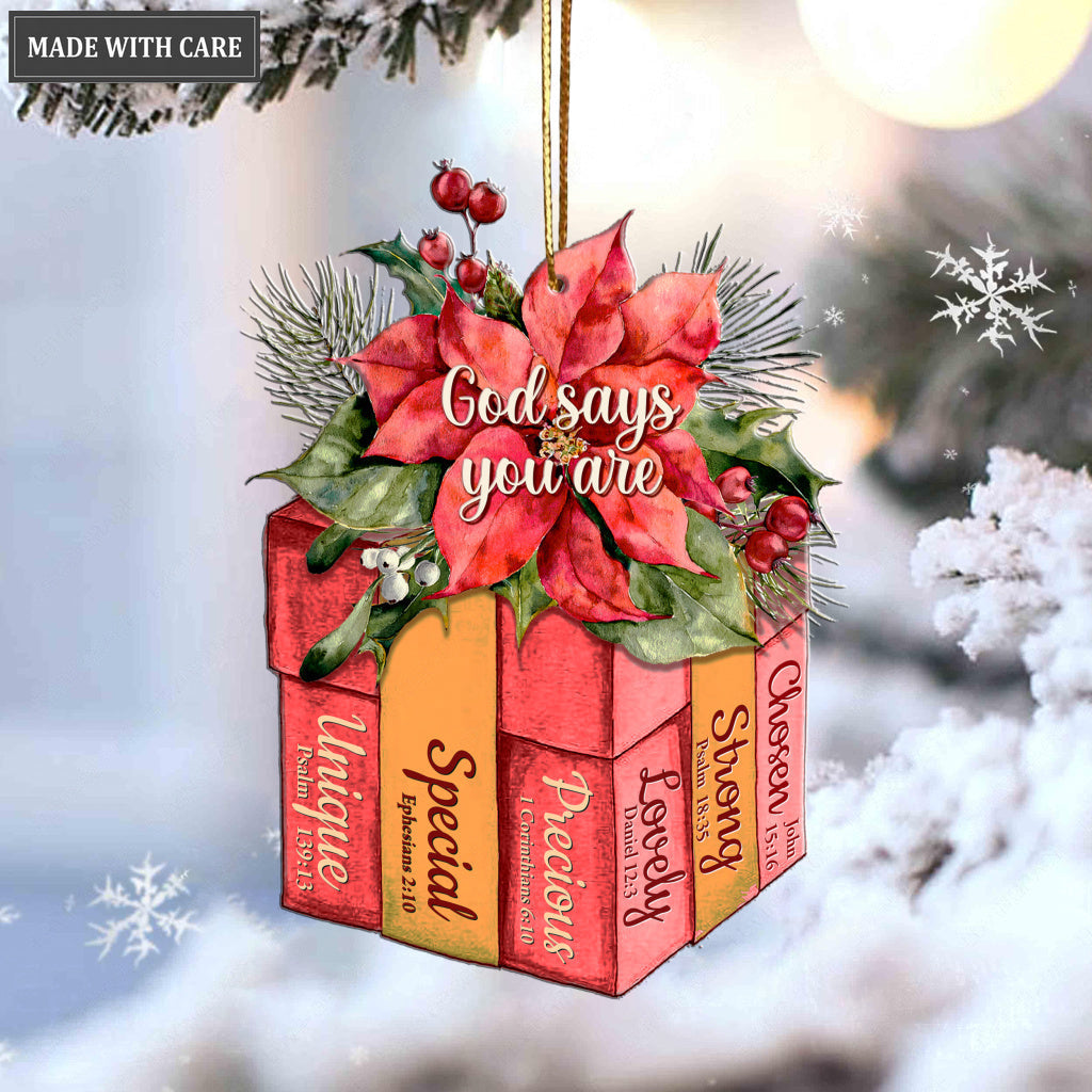 Christmas Box God Says You Are Ornament