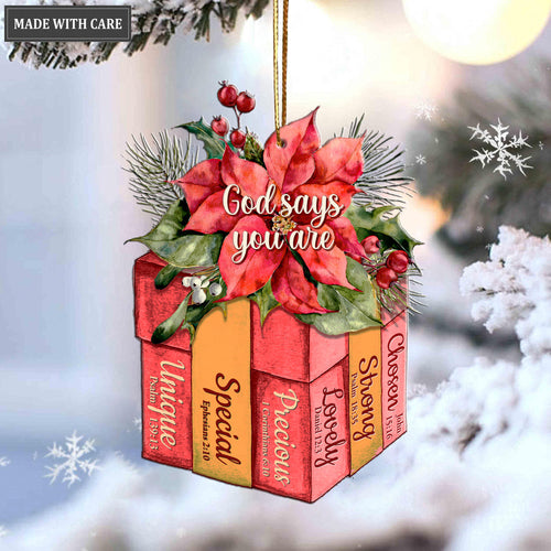 Christmas Box God Says You Are Ornament
