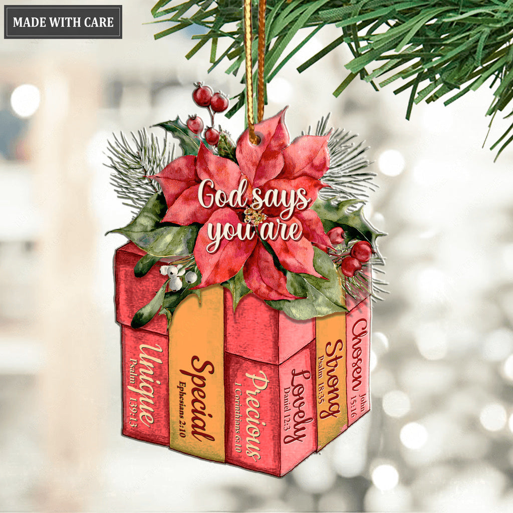Christmas Box God Says You Are Ornament